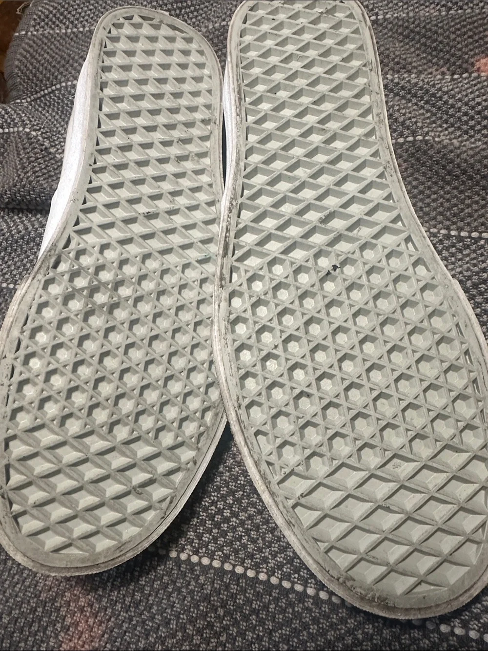 Vans White Canvas Low-Top Sneakers